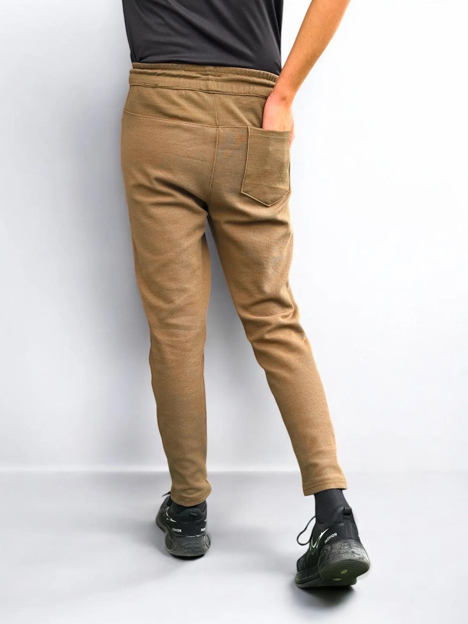 NK Dust Brown Porp Corn Fabric Trouser HUMIS Fashion Store